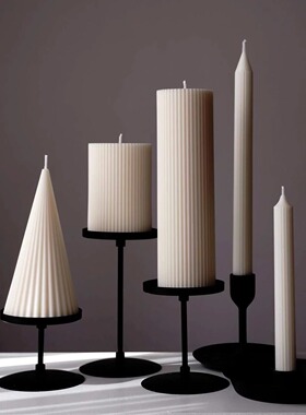 香薰蜡烛摆件长杆家用餐桌婚礼派对浪漫高级感装饰蜡烛烛台摆件
