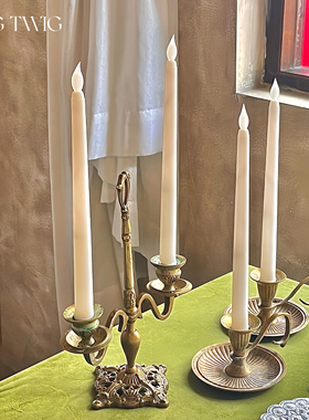 LED长杆电子蜡烛灯餐厅婚礼派对防真蜡烛装饰摆件高级感氛围灯