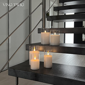 饰氛围灯 桌面装 法式 LED电子仿真蜡烛灯石蜡氛围感宴会婚庆餐厅