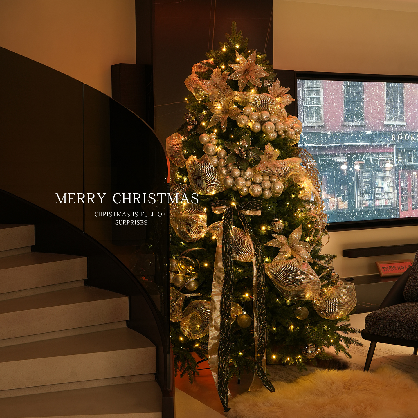 【博主推荐】高级感金色圣诞树