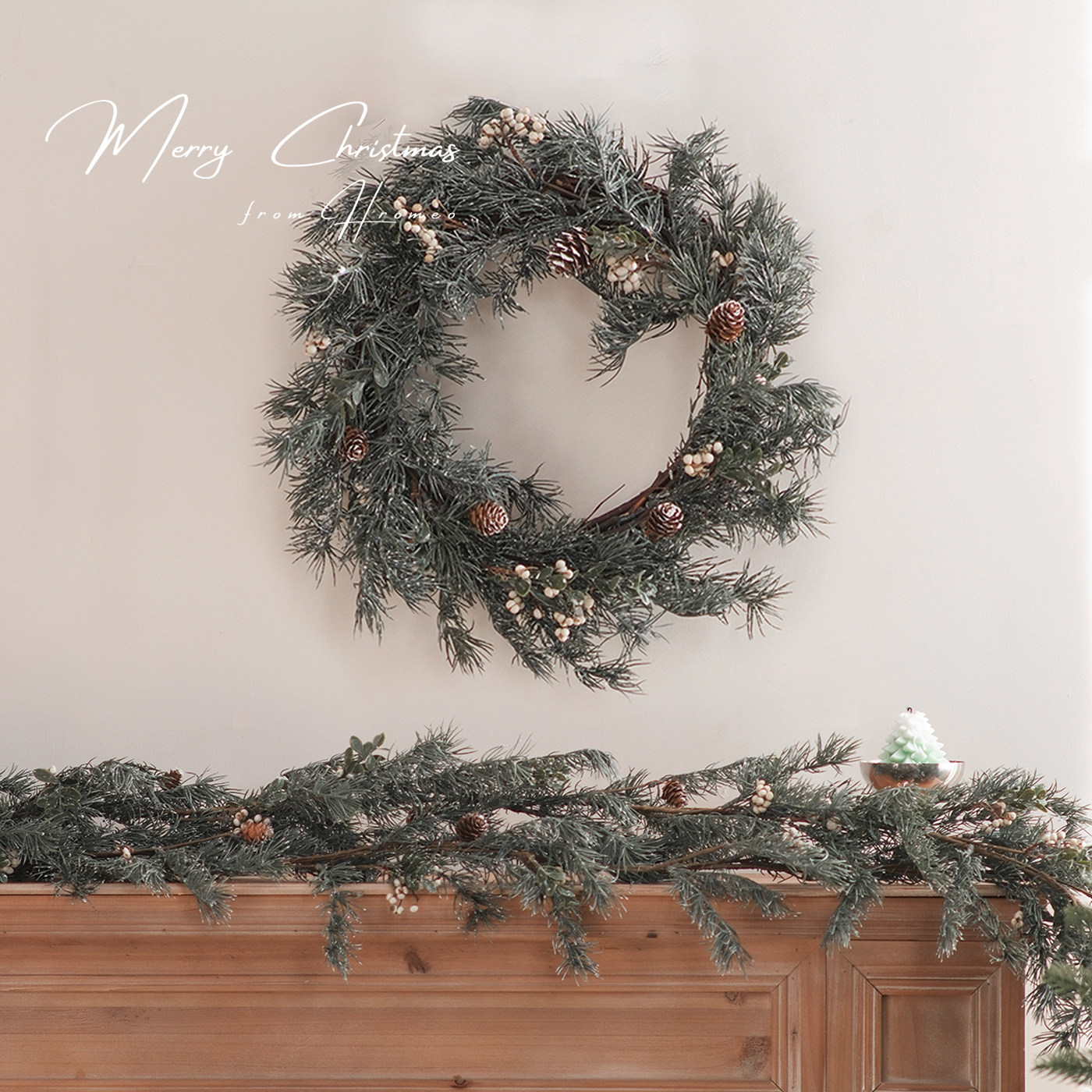 【博主推荐】圣诞装饰花环藤条