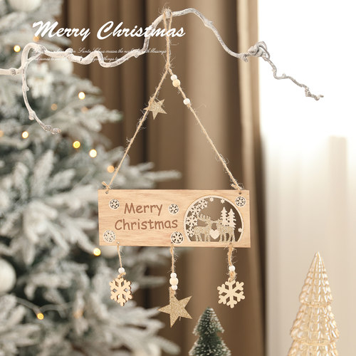 圣诞节Christmas英文字母牌挂饰创意橱窗商场门店圣诞树布置挂饰