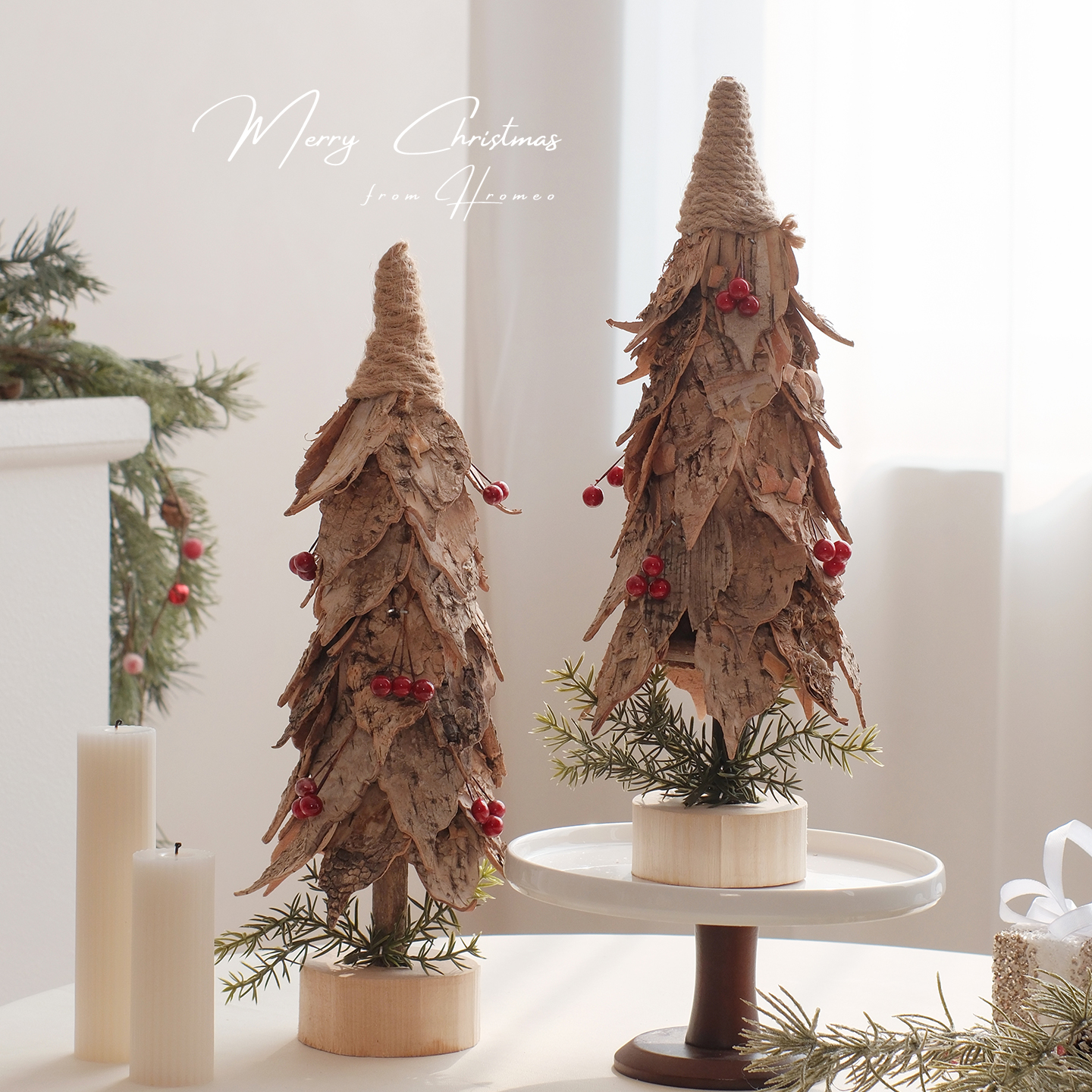 【圣诞氛围感】桌面小树摆件