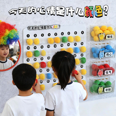 情绪小丑幼儿园小中大班认知墙面区环创手工diy材料包情感心理角