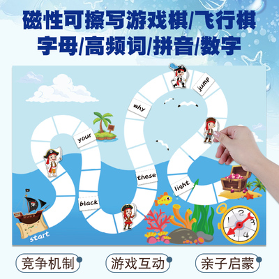 幼儿园小学英文语字幕课堂高频词sightwords互动教玩具视觉词汇