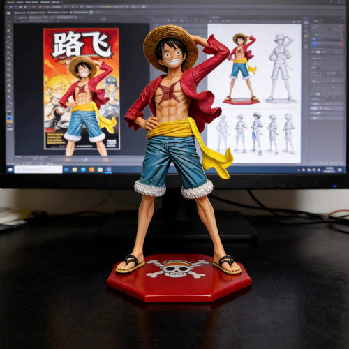 模玩新品 海贼王 压帽路飞 手办动漫共鸣雕像模型周边生日礼物