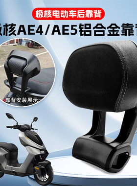 极核电动车后靠背AE4/AE4se/AE4max/AE5iPro靠垫腰靠配件改装件