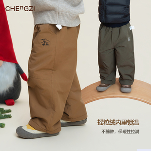 现货【榛果牧野】儿童冬季厚款双色保暖工装裤户外时尚CU254352