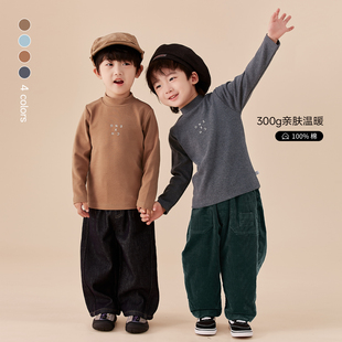 纯色打底舒适CZ5S17 300g棉打底男童秋冬季 口碑3年棉打底