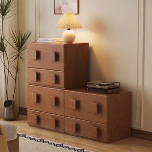 复古新款电视柜小户型现代简约储物柜中古客厅卡门柜组合斗柜落地