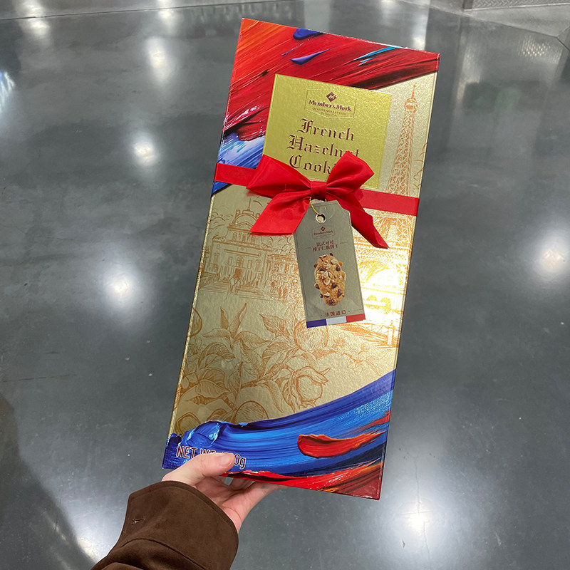 MM法式可可榛子仁饼干360g法国进口零食新年礼盒节日礼盒山姆代购