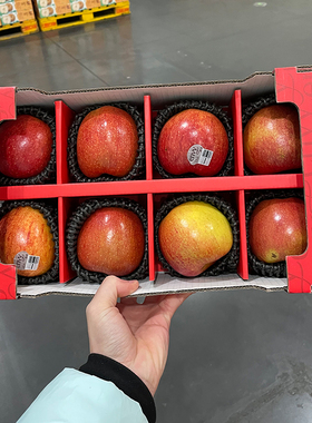 山姆 爱妃苹果envy红苹果进口品种水果新鲜大果整箱8颗礼盒