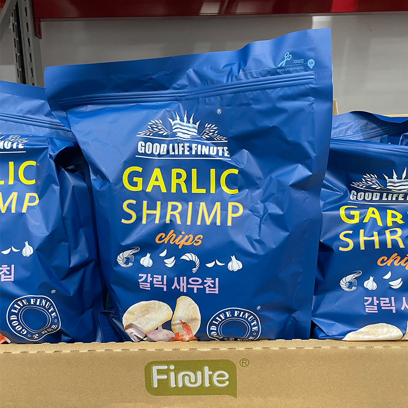 韩国进口garlic shrimp趣莱福虾片蒜味大包膨化薯片宁波店代购 零食/坚果/特产 膨化食品 原图主图