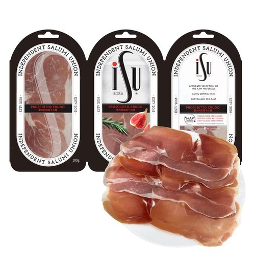 山姆代购 PROSCIUTTO CRUDO意大利式风干火腿100gx3 搭配面包奶酪