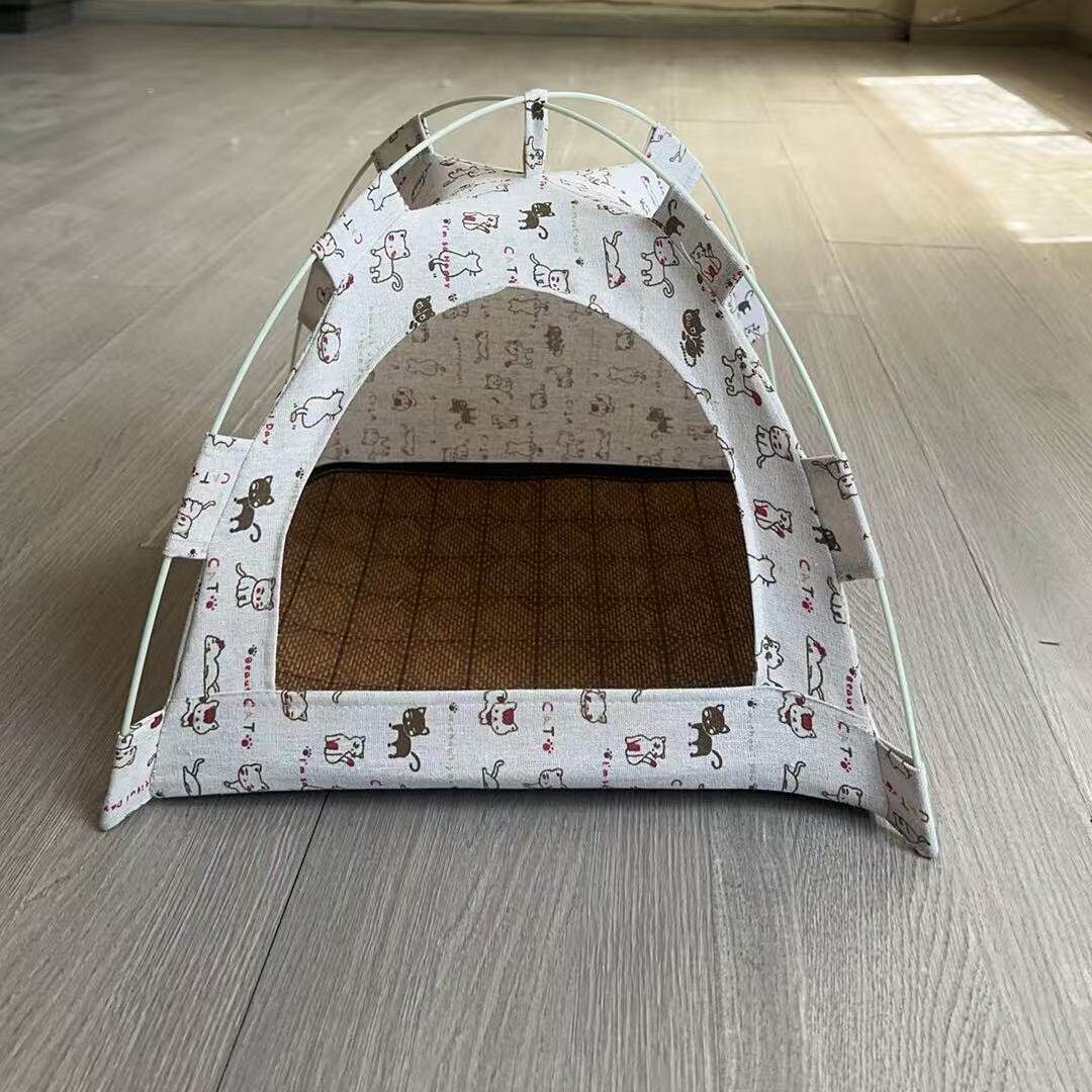 猫帐篷四季通用猫窝别墅可拆洗泰迪狗窝半封闭小型犬屋