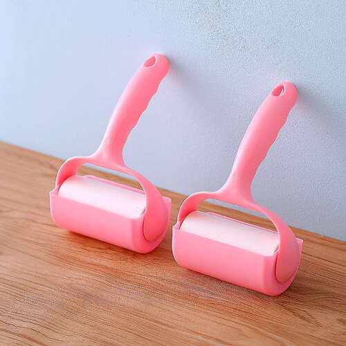 粘毛器滚筒可撕式家用粘尘纸除尘粘毛神器滚刷衣服狗猫毛除毛神器