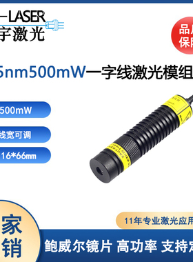 鲍威尔一字线激光器375nm500mw大功率紫外线激光器一字线激光灯