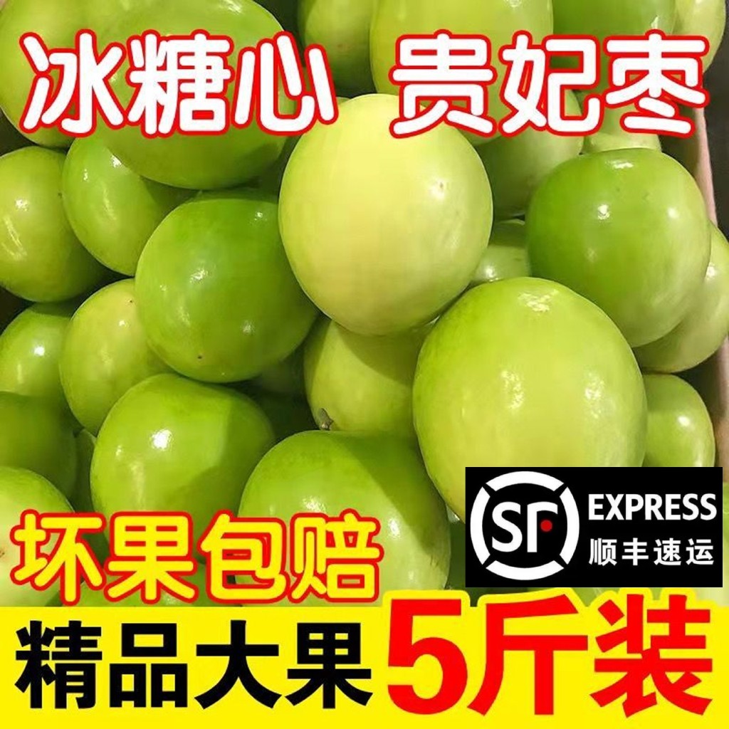 正宗福建漳州贵妃牛奶蜜枣新鲜水果现摘枣子脆甜整箱顺丰苹果青枣