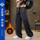 190高个子加长版 120cm 高街宽松直筒牛仔裤 裤 子男秋冬加绒加厚美式
