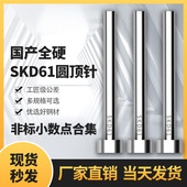 国产SKD61全硬模具顶针Gcr15推杆冲头非标0.8 9.9mm顶针顶杆冲针
