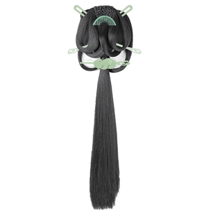 古装汉服战国袍假发古风一体式魏晋头饰晋制发髻假发包发型套全头