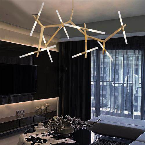 北欧网红客厅人字树杈吊灯后现代轻奢装饰工业风LOFT个性餐厅吊灯,家装灯饰光源,客厅吊灯,淘宝优惠券,粉丝福利购,淘宝优惠卷