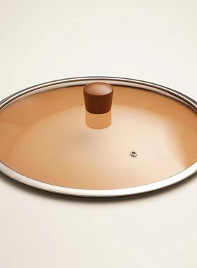 不锈钢锅盖家用炒菜锅盖子32cm34cm炒锅锅盖通用透明锅盖玻璃盖