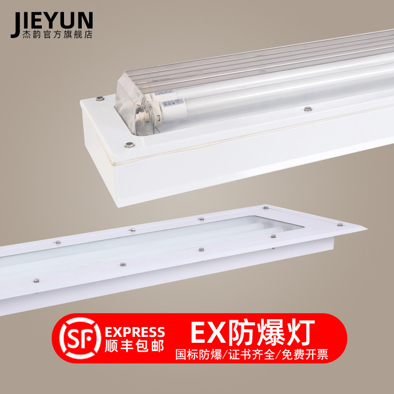 防爆EX净化灯 工厂医药车间洁净1.2米T8明装式嵌入式支架日光灯