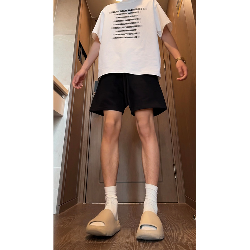 有视频203-6F2411P35～美式重磅毛圈宽松运动篮球短裤,男装牛仔裤,星座203-6(原电商259)