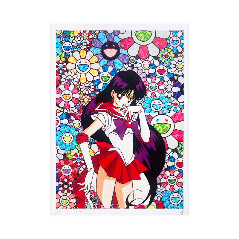 DeathNYC亲签限量版画美少女战士火野丽装饰画挂画太阳花潮流挂画