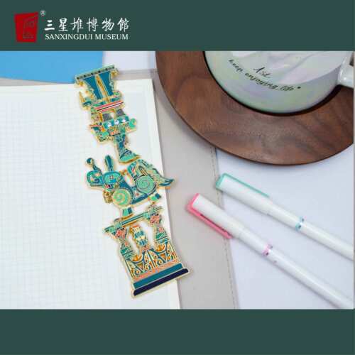 三星堆博物馆文创青铜神坛金属磁吸冰箱贴磁贴新款创意礼物纪念品