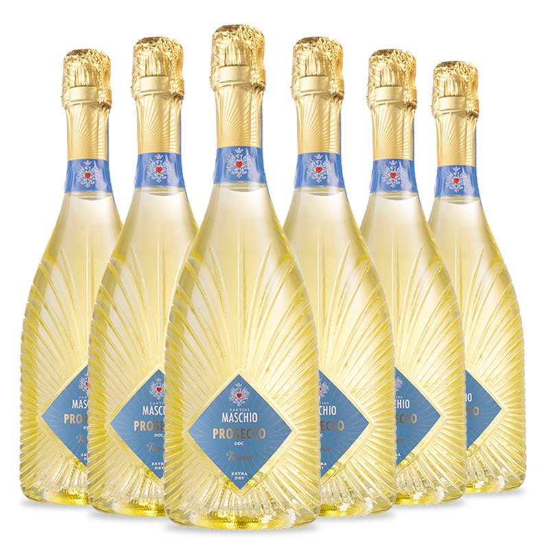玛斯乔prosecco起泡酒普罗塞克意大利原装进口白葡萄果酒微醺干型