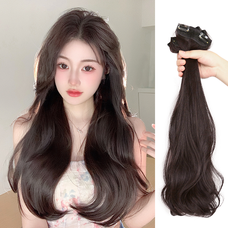 凌小姐高温丝韩式微卷蓬松假发片