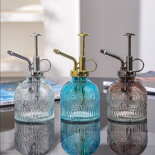 喷壶浇花小型气压式玻璃家用复古清洁消毒专用洒水壶超细雾喷雾器