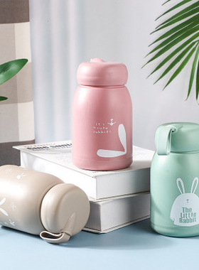 水杯玻璃杯定制logo刻字图案带盖便携卡通开业活动礼品杯广告杯子