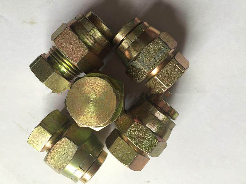 68挖掘机破碎锤油管堵头闷头100挖机炮管堵帽防漏油盖子140锤接头