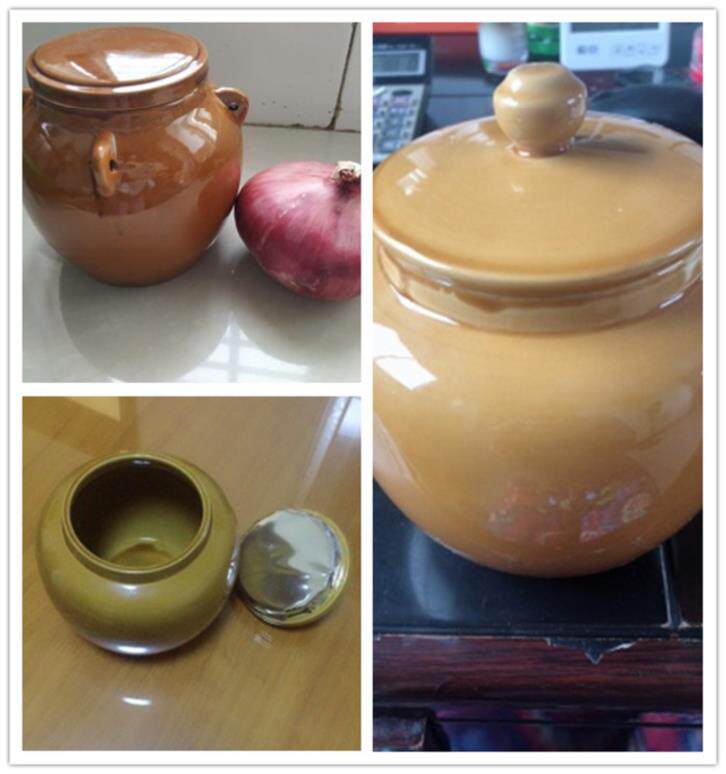 陶罐坛子装油热油土罐调料罐油坛子放盐糖缸油盐罐油碗圆形.油盐