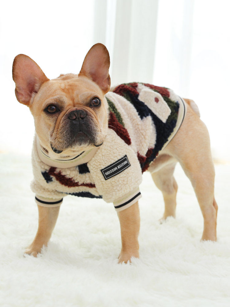 狗狗衣服2021新款法斗泰迪柯基小型犬秋冬加厚加绒保暖两脚装
