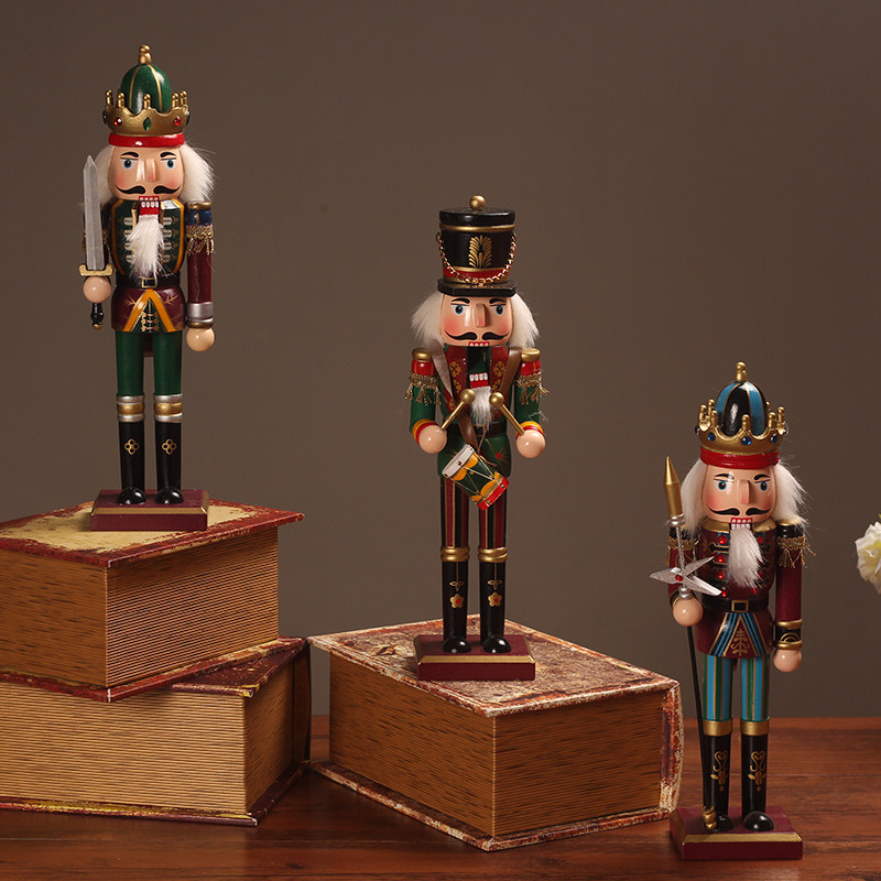 创意北欧胡桃夹子士兵人物摆件家居装饰品摆设客厅酒柜艺术品礼物