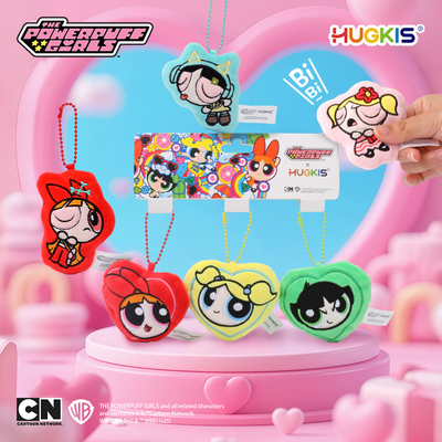 HUGKIS飞天小女警按压发声挂件