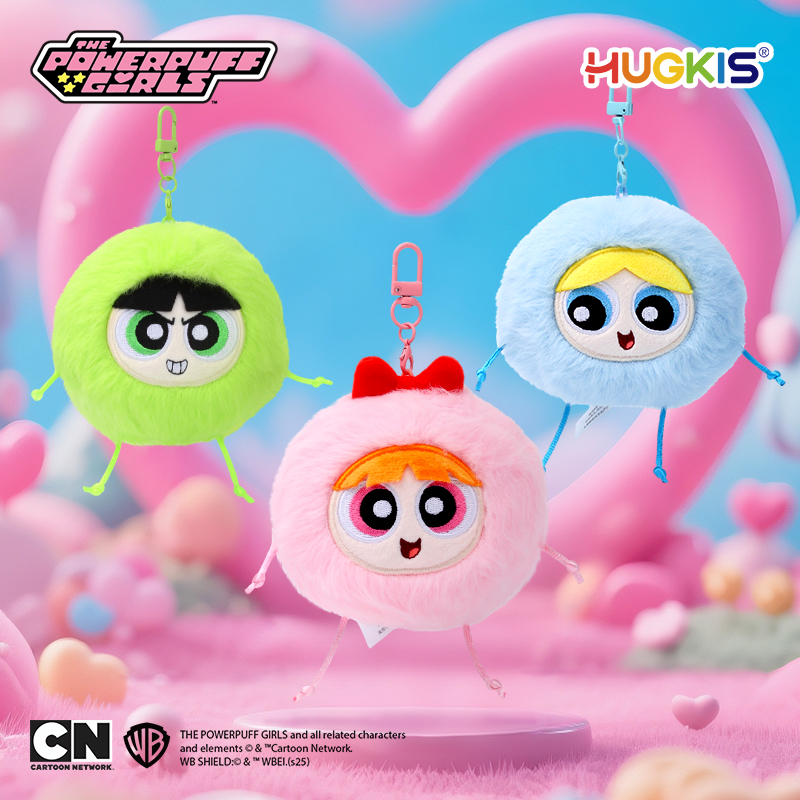 HUGKIS飞天小女警精灵球毛绒玩具