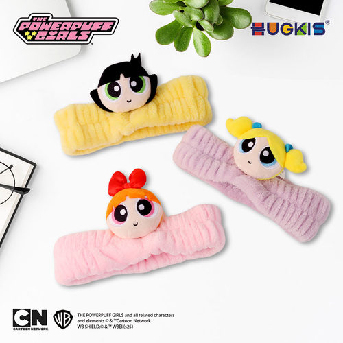 HUGKIS正版飞天小女警毛绒束发带