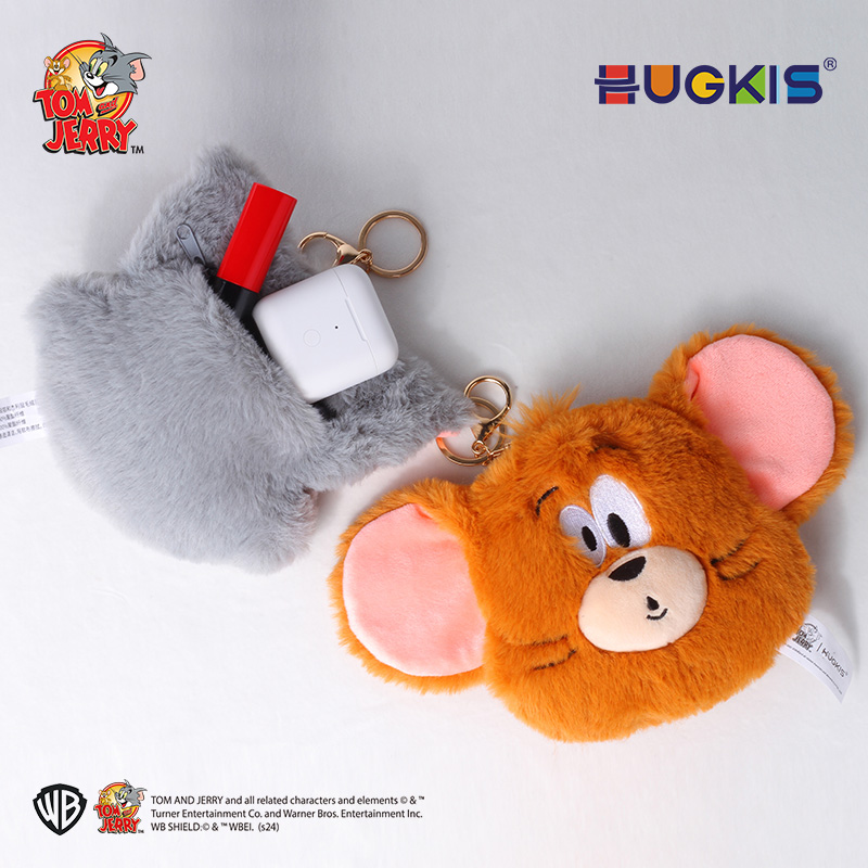 HUGKIS毛绒挂包零钱包