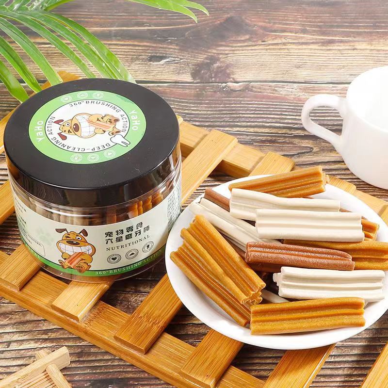 亚禾六星磨牙棒宠物骨互动训犬奖励狗狗零食小型