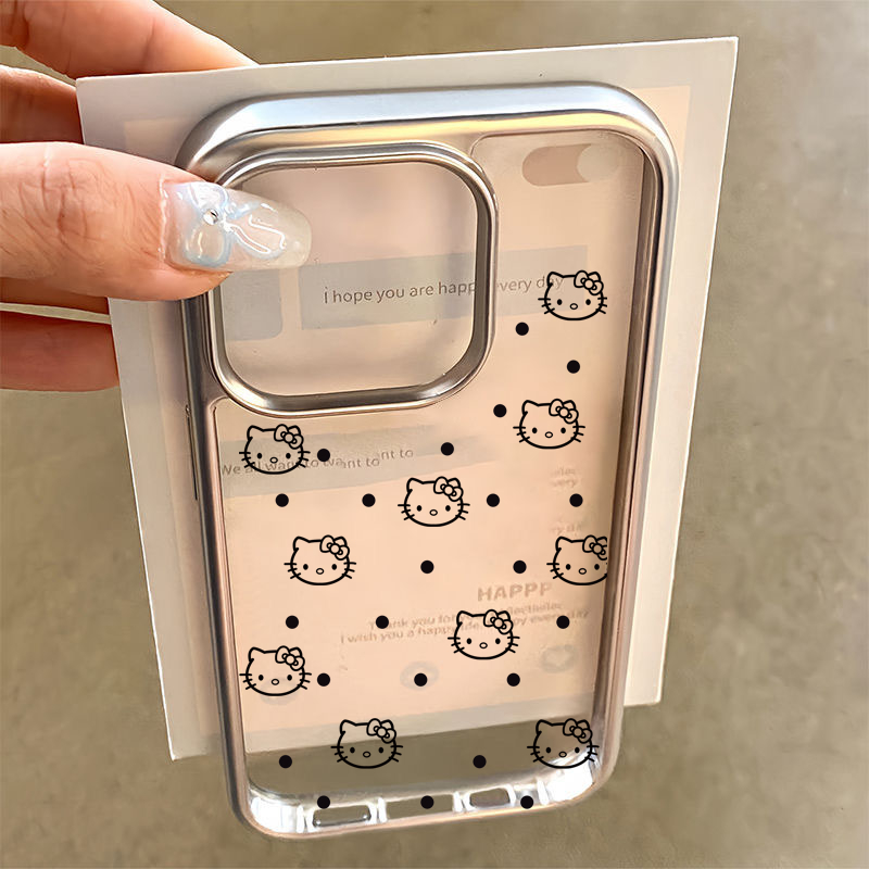 电镀卡通波点kity猫适用Ph