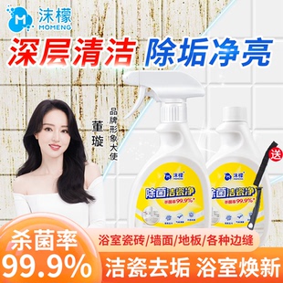 沫檬除菌洁瓷净瓷砖家用墙面地板缝隙强力去黄去污水垢抛光清洗剂