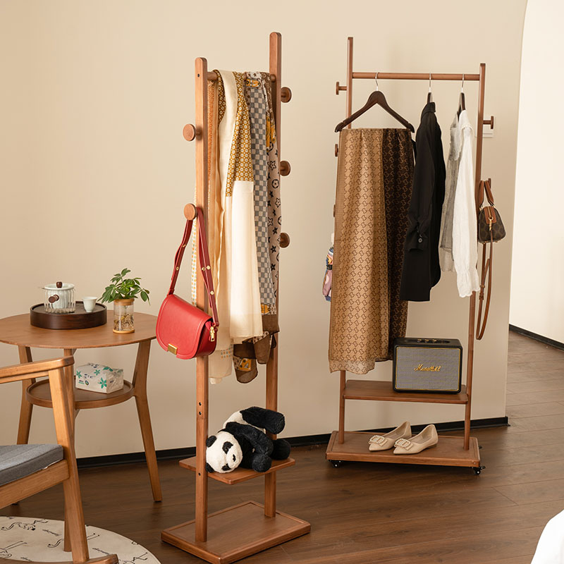 介璞新中式可移动卧室挂衣架