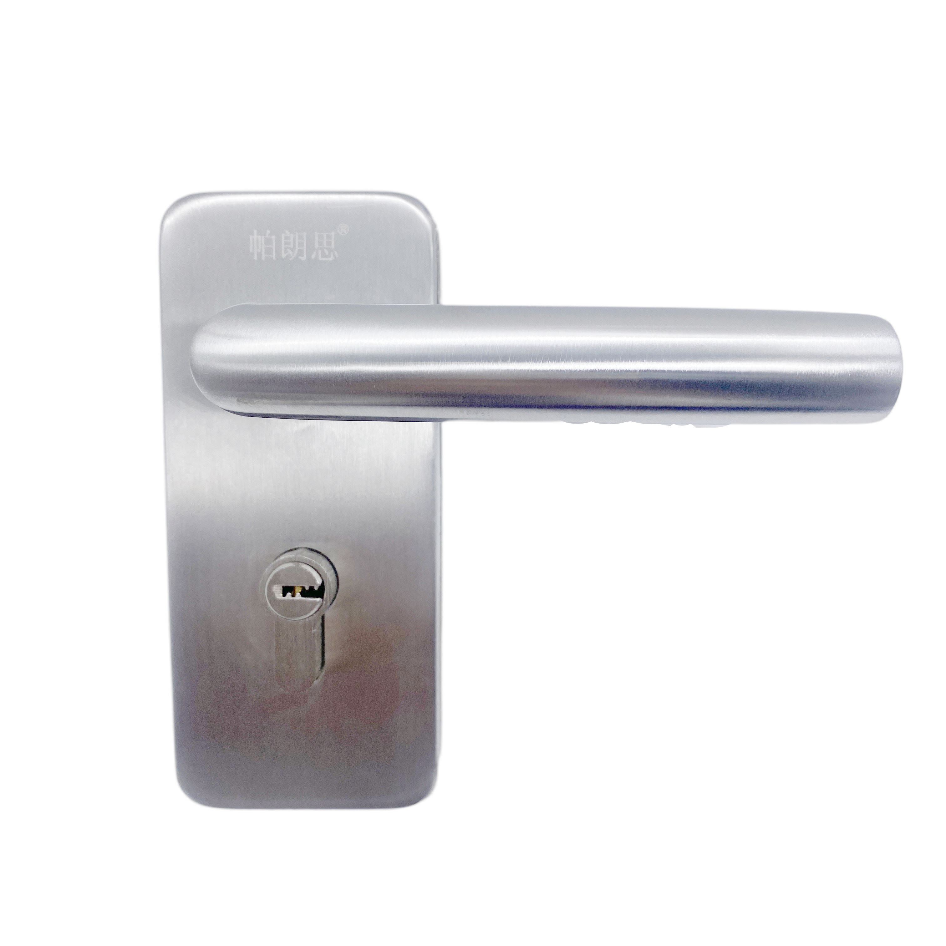 新品304不锈钢办公室玻璃门锁固定玻璃把手 高隔间地弹簧无框门执