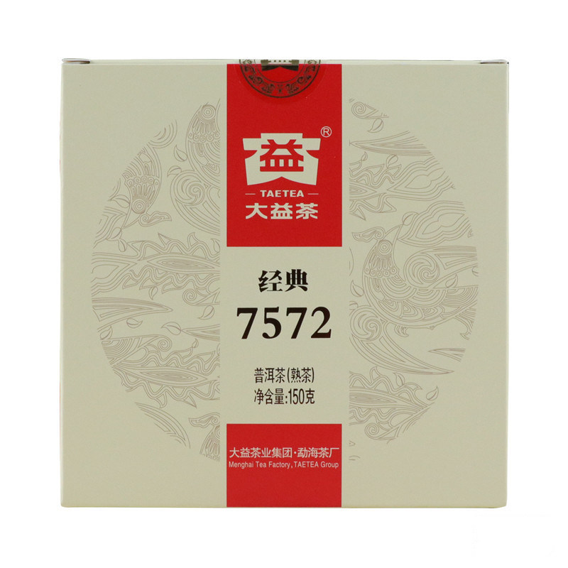 2012年大益 经典7572 普洱茶 熟茶 150克/盒 昆明干仓