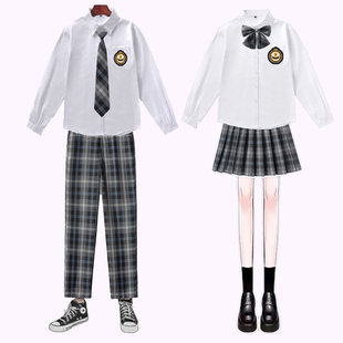 英伦校服学院风班服 网红JK制服长袖三件套装 演出服合唱学生装